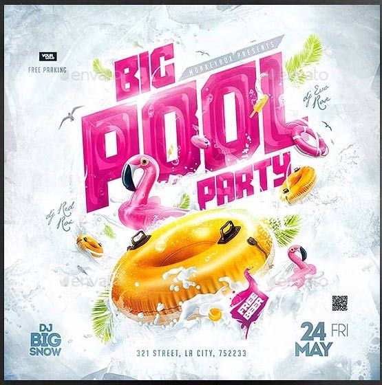 Pool Party Flyer 