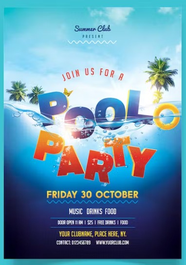 Pool Party Flyer 