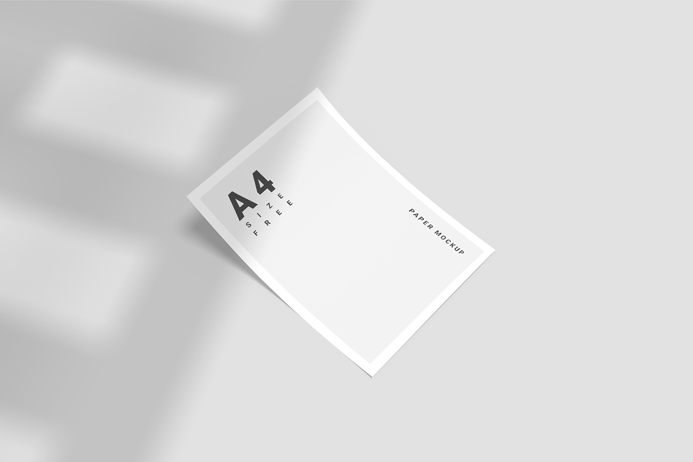 FREE A4 PAPER MOCKUP