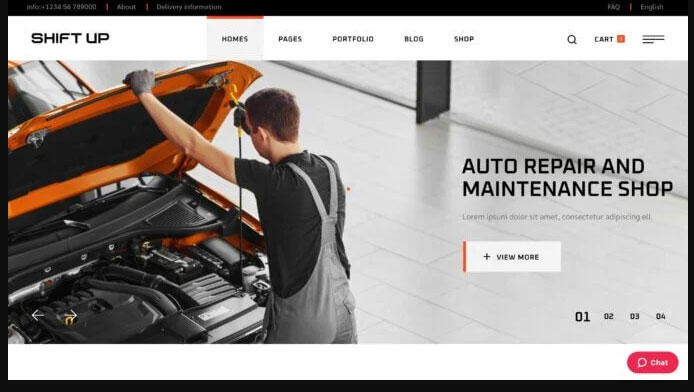 ShiftUp - Car Repair & Auto Services Theme 