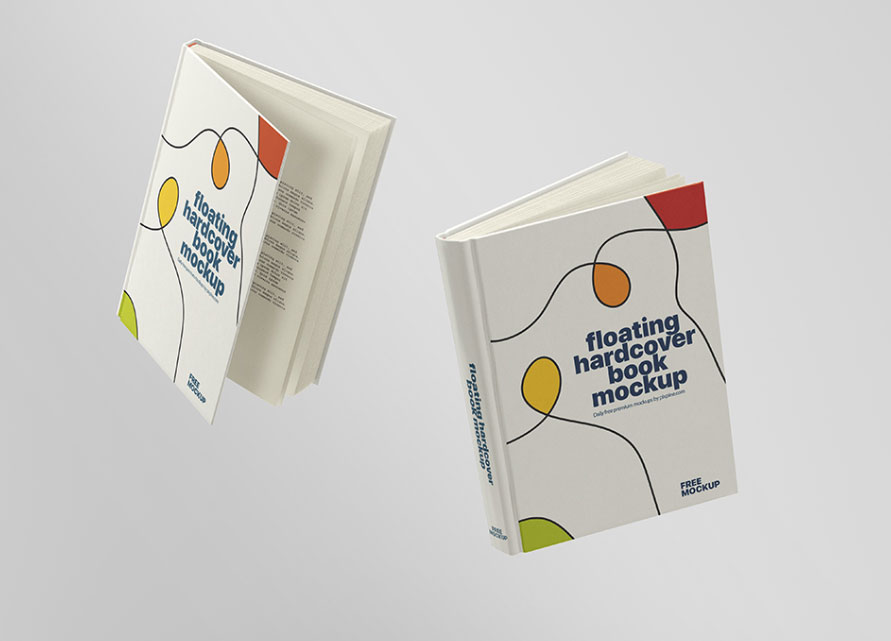 Free-Floating-Hardcover-Book-
Mockup