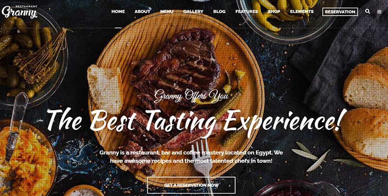 Granny Coffee Shop WordPress Themes