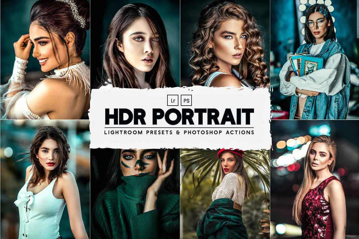 HDR Portrait Lr Presets & Ps Actions 