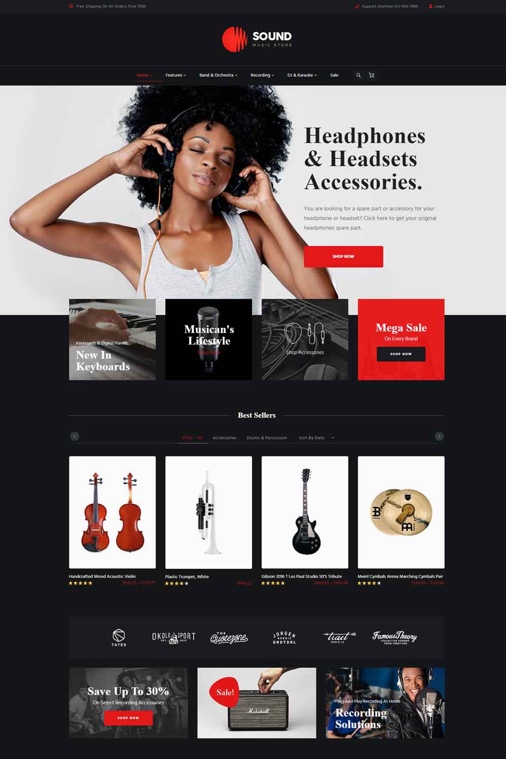 Sound | Instrumentals Online Musician WordPress Themes
