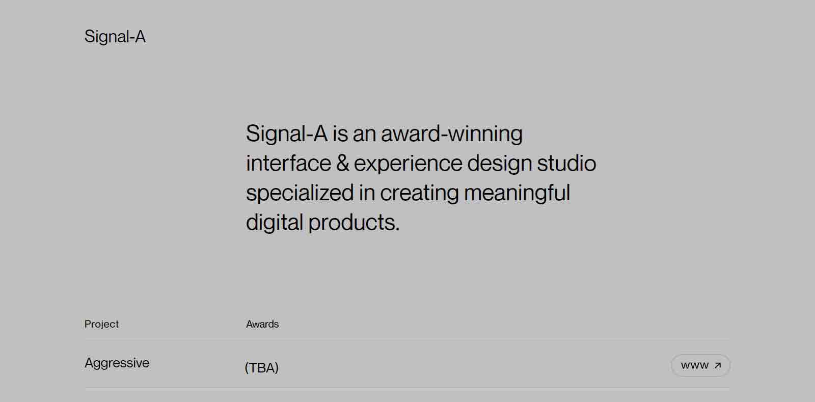 Signal-A UX designer portfolio