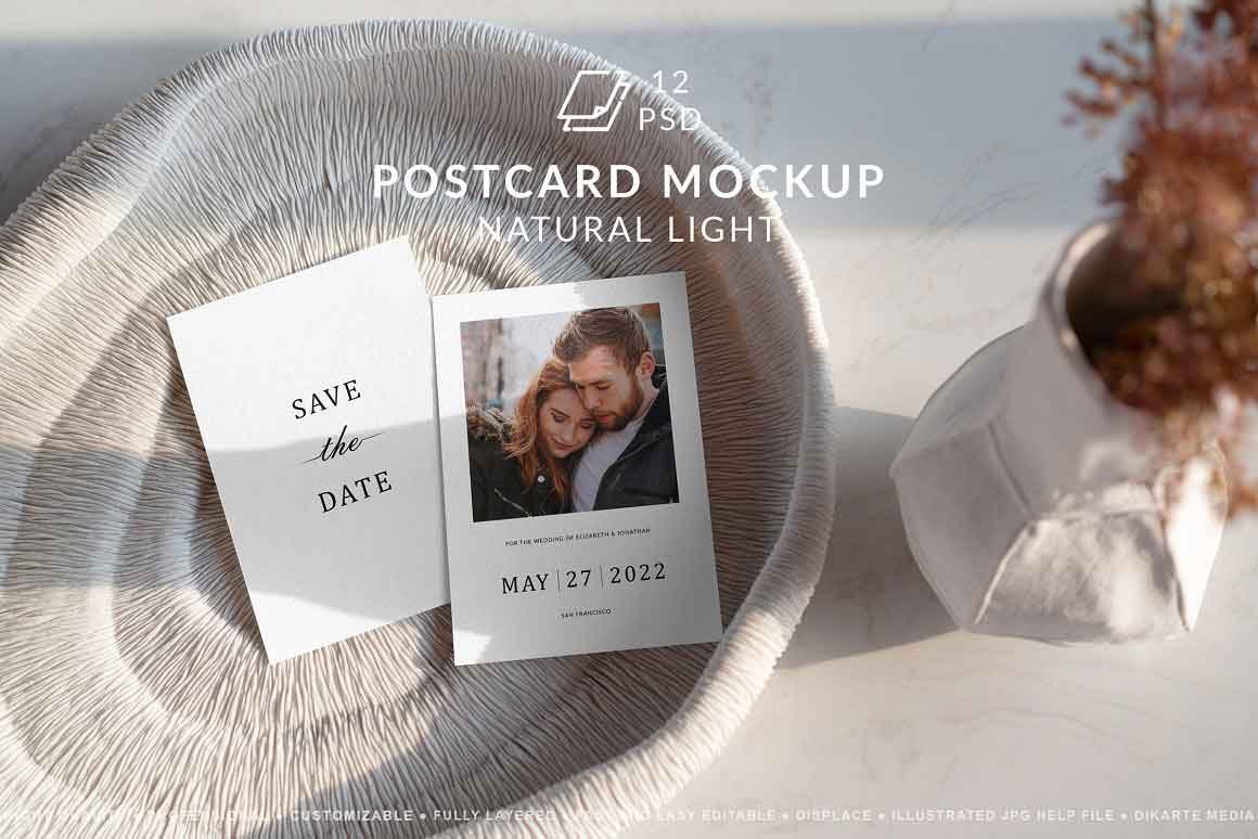 Wedding Card Mockups