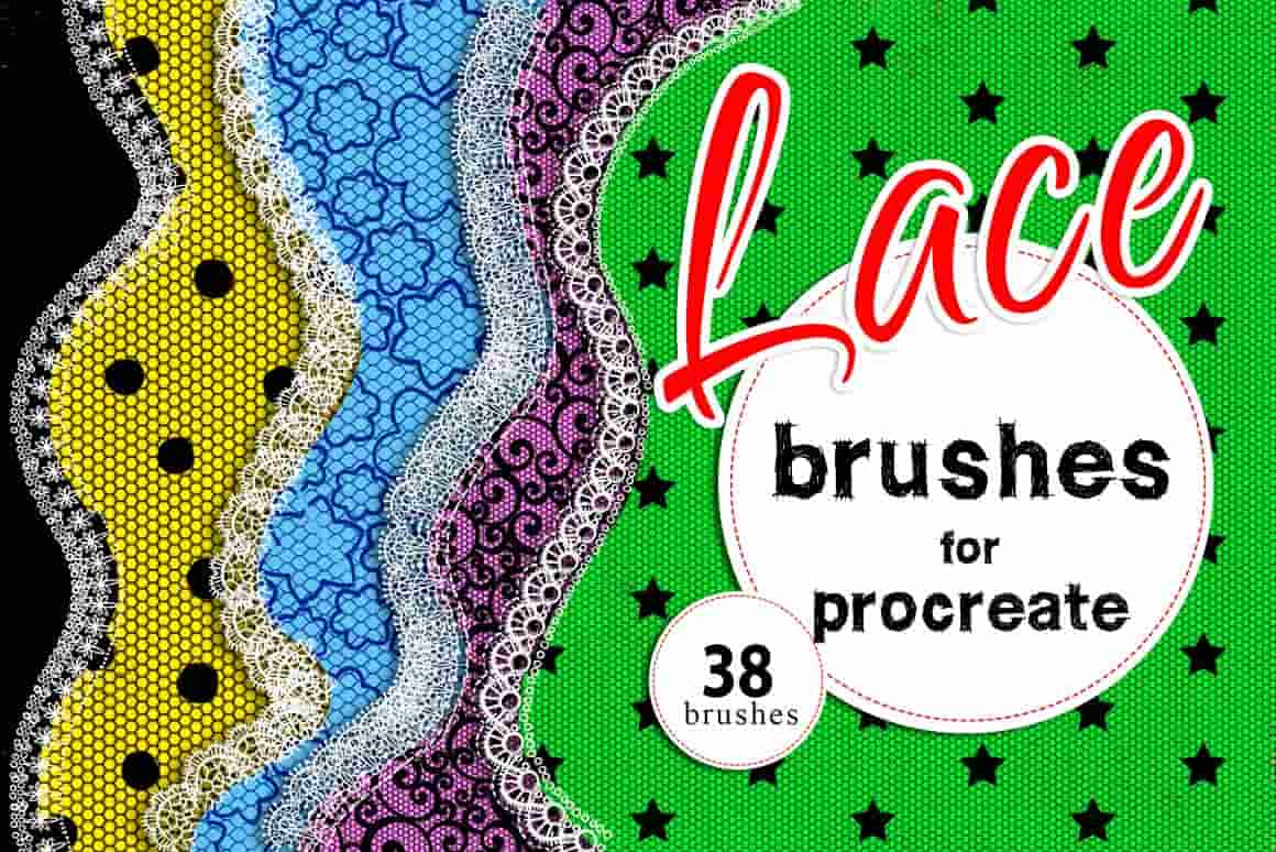 Lace brushes for procreate