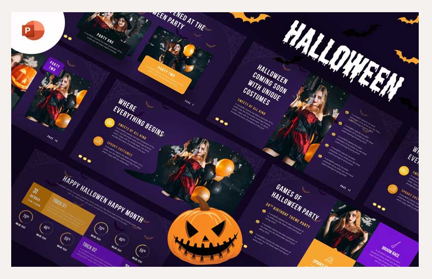 Halloween Party Powerpoint Template
