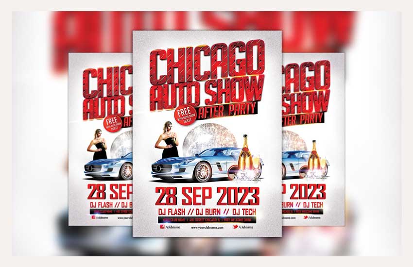 Car Show Event Flyer Template 