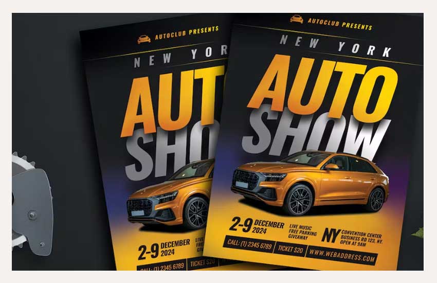 Auto Show Flyer Template 