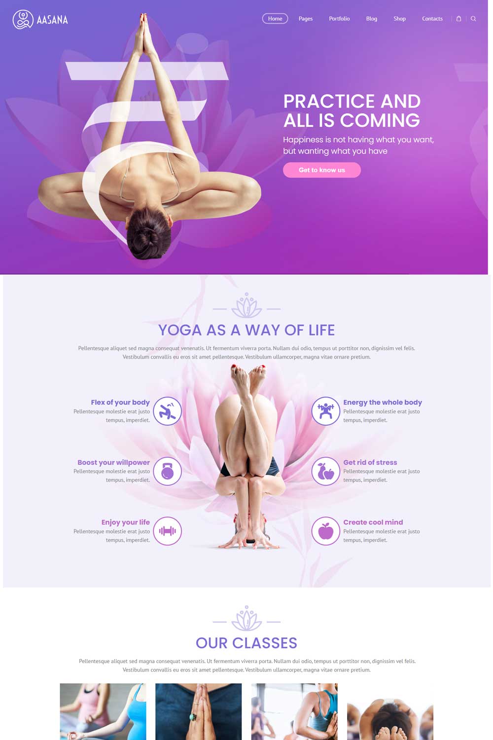 Aasana - Health and Yoga WordPress Themes
