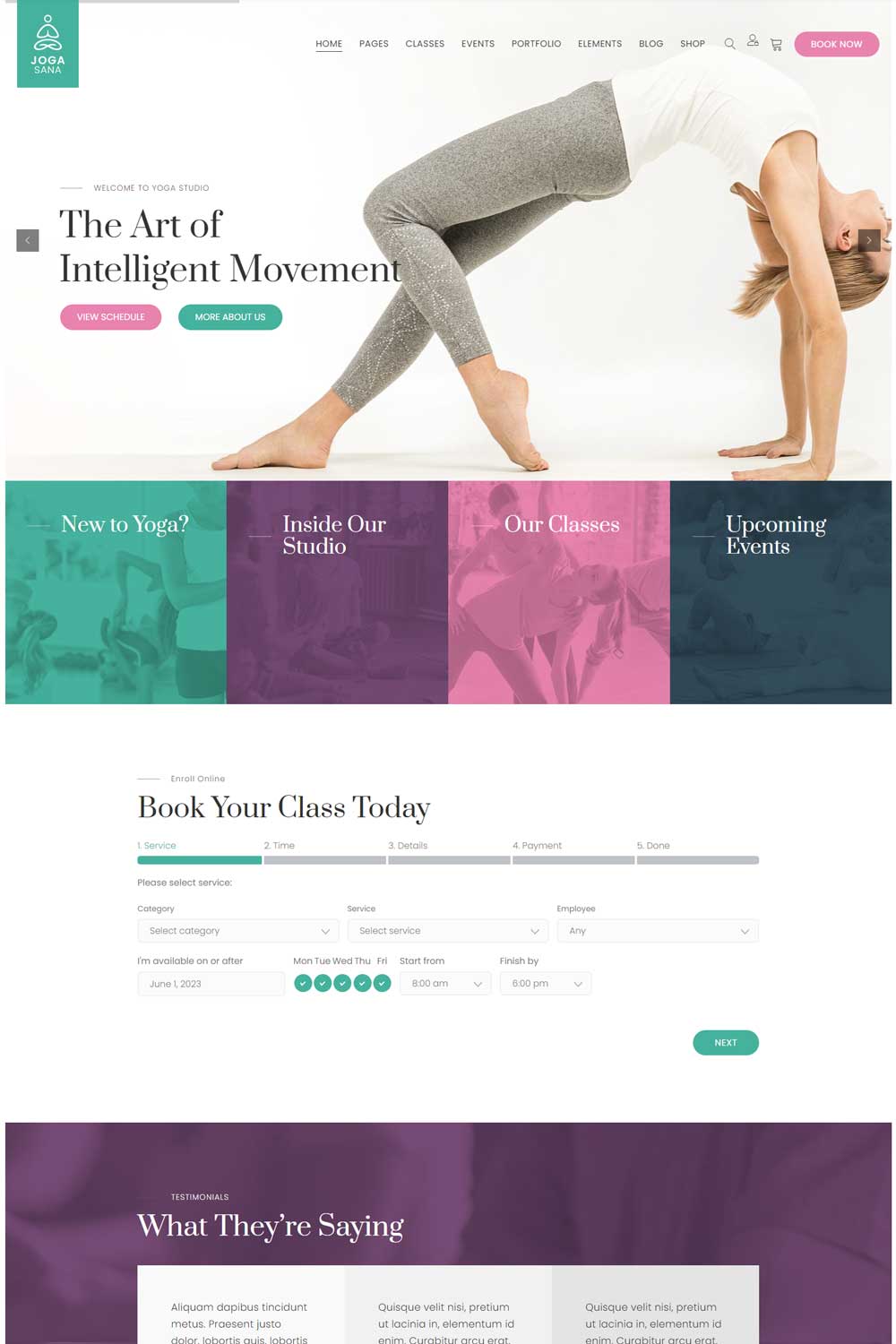 Yoga day WordPress Website Builder
