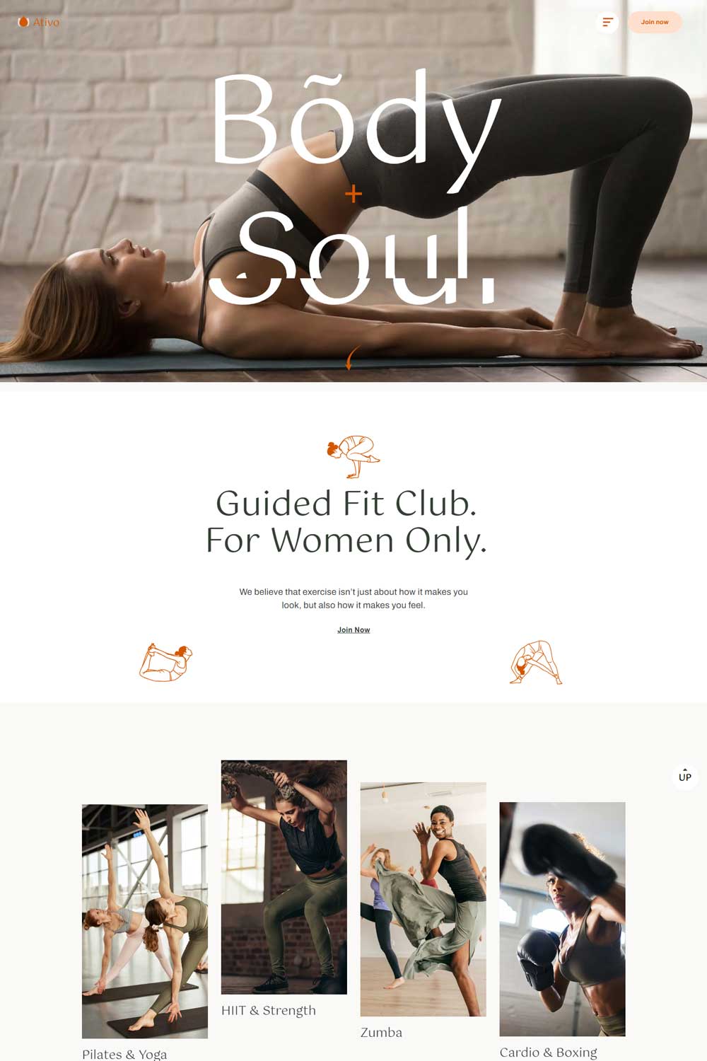 Ativo - Pilates Yoga WordPress Theme
