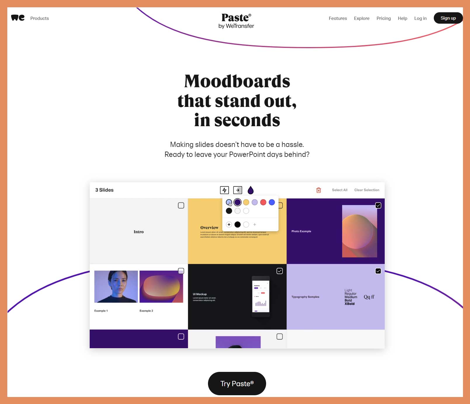 Paste by WeTransfer