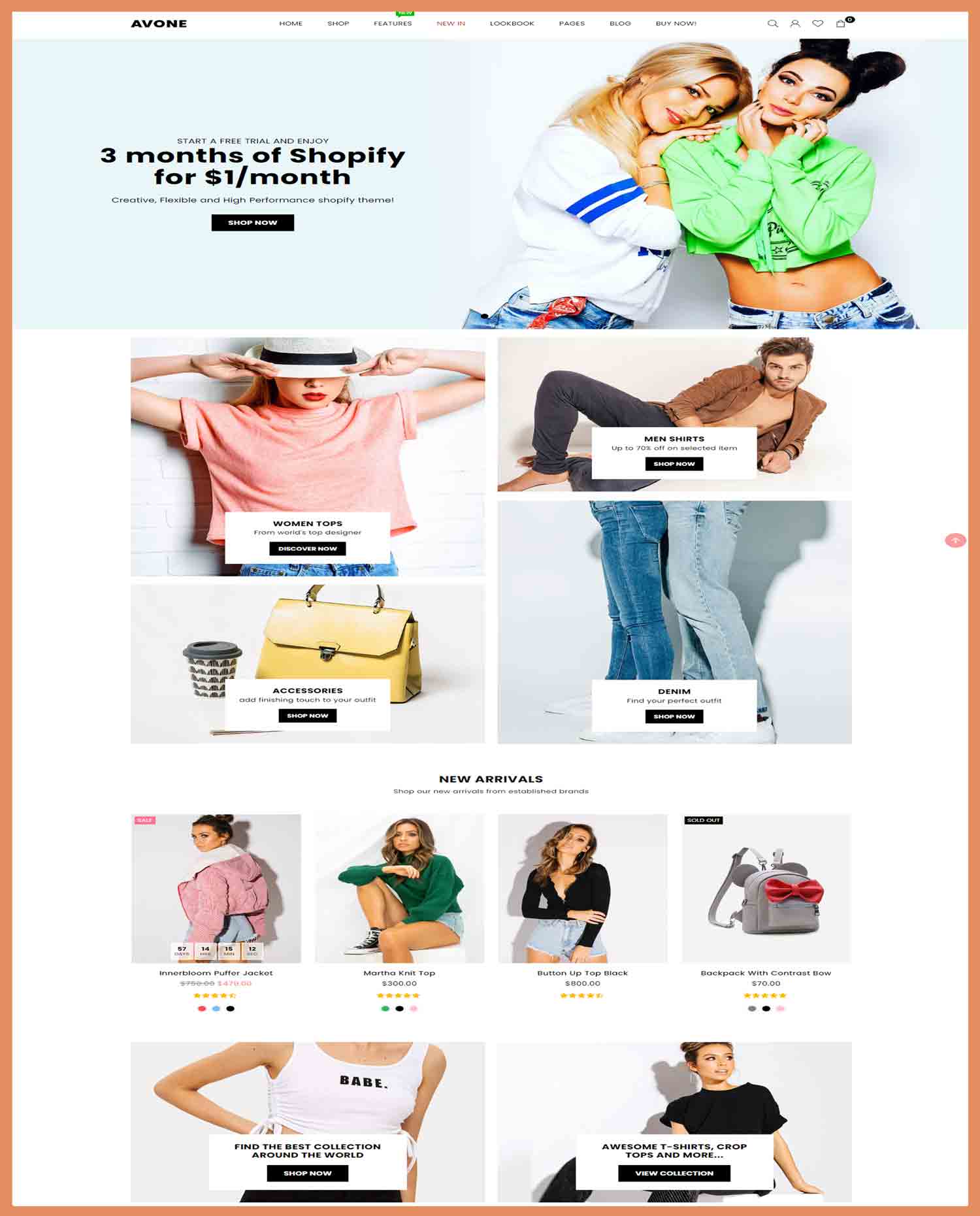 Avone Multipurpose Shopify Theme OS 2.0 