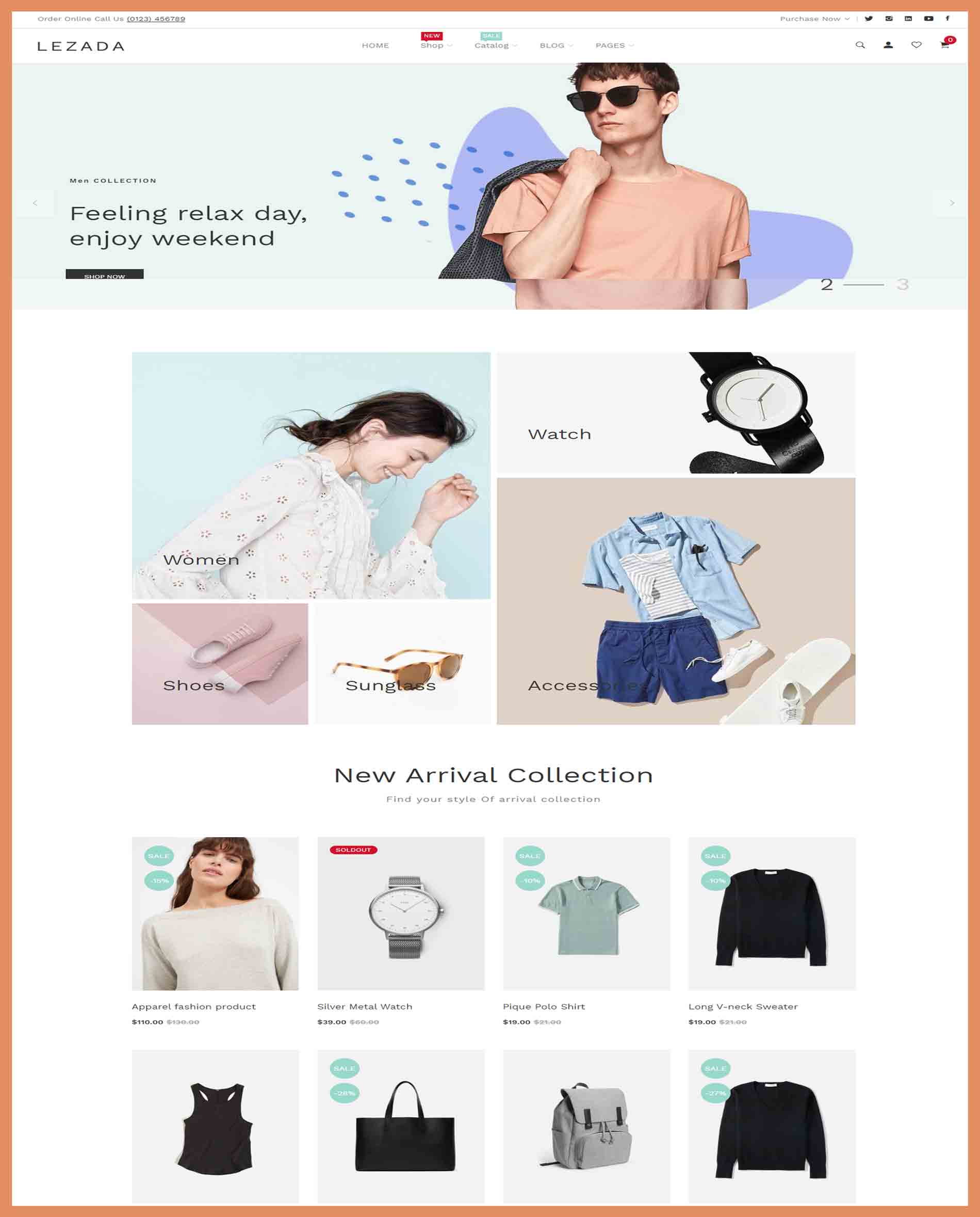 Lezada Fully Customizable Multipurpose Shopify Theme 