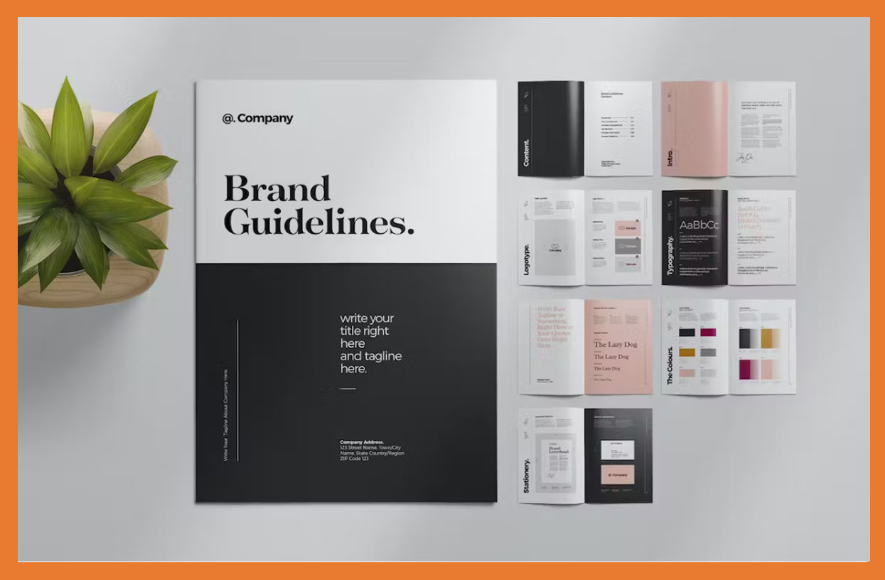 Brand Style Guide Layout