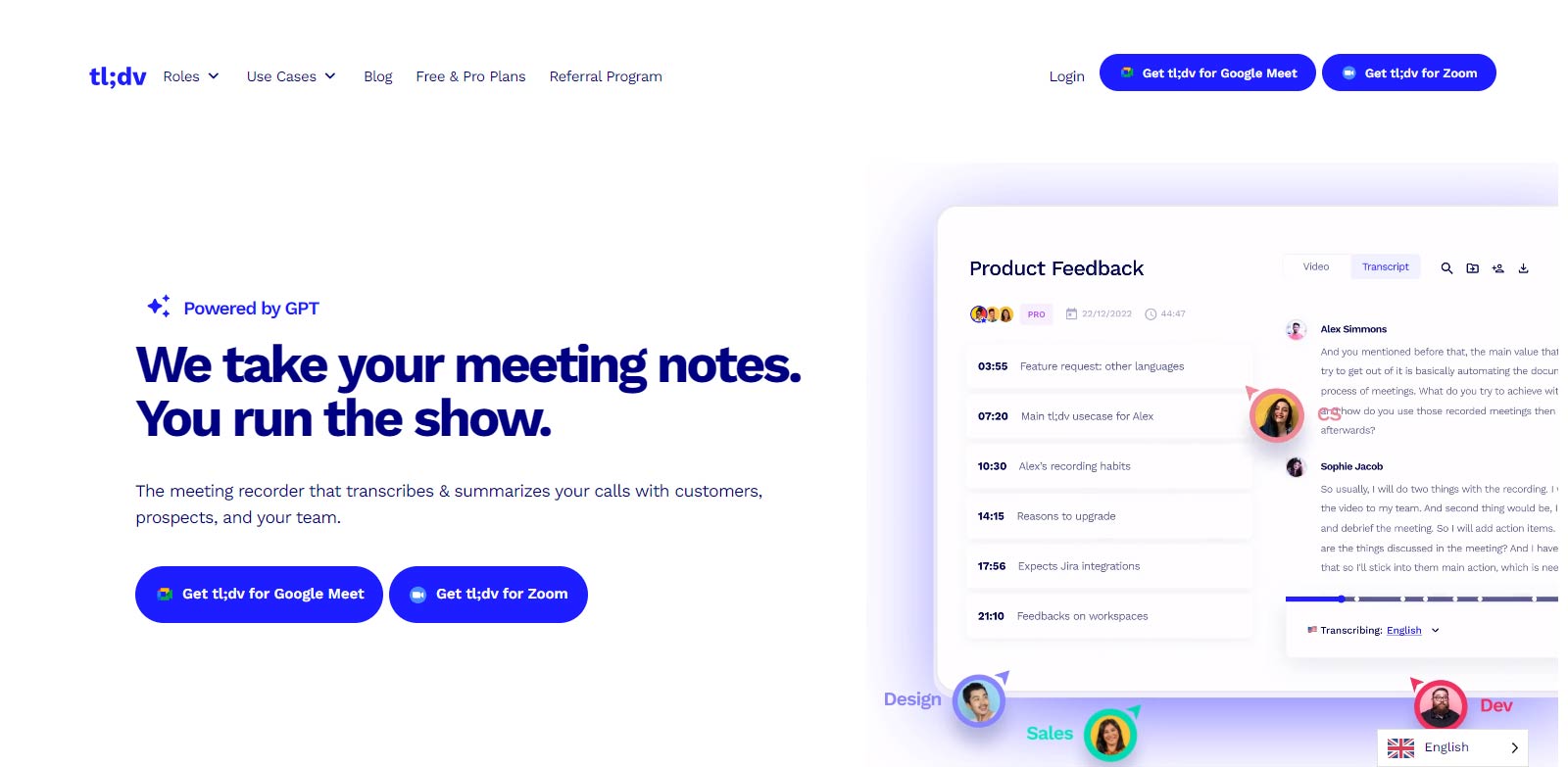 Tidv.io ai base tool for  UX decisions and meetings online.