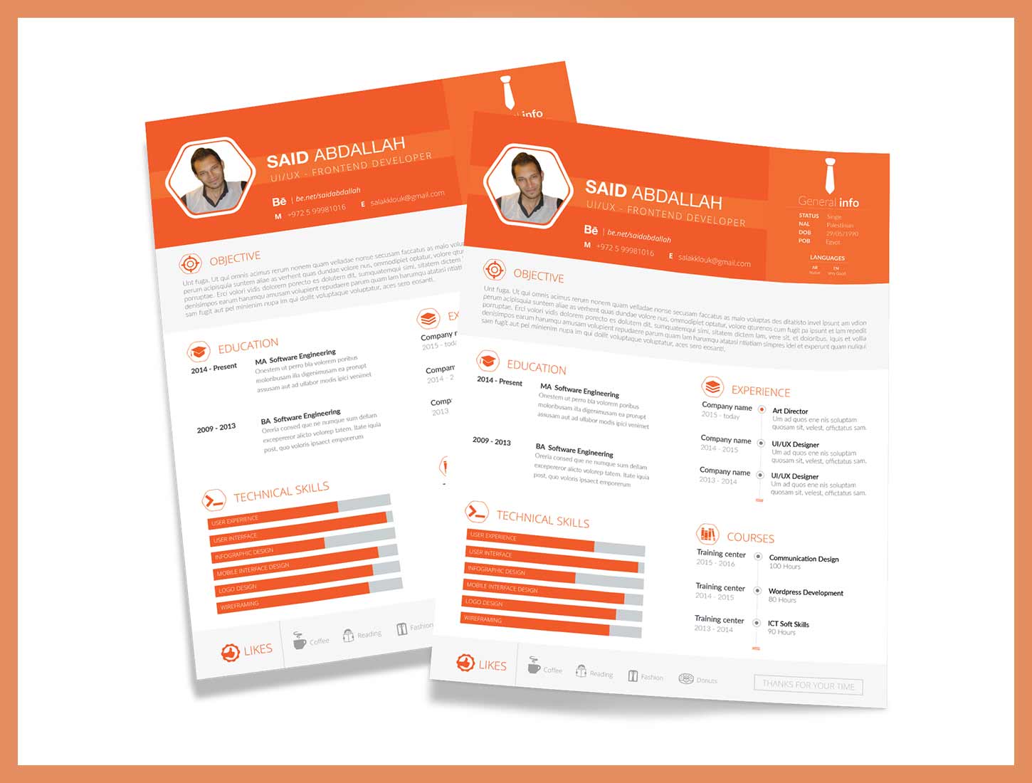 FREE Resume Template by Behance