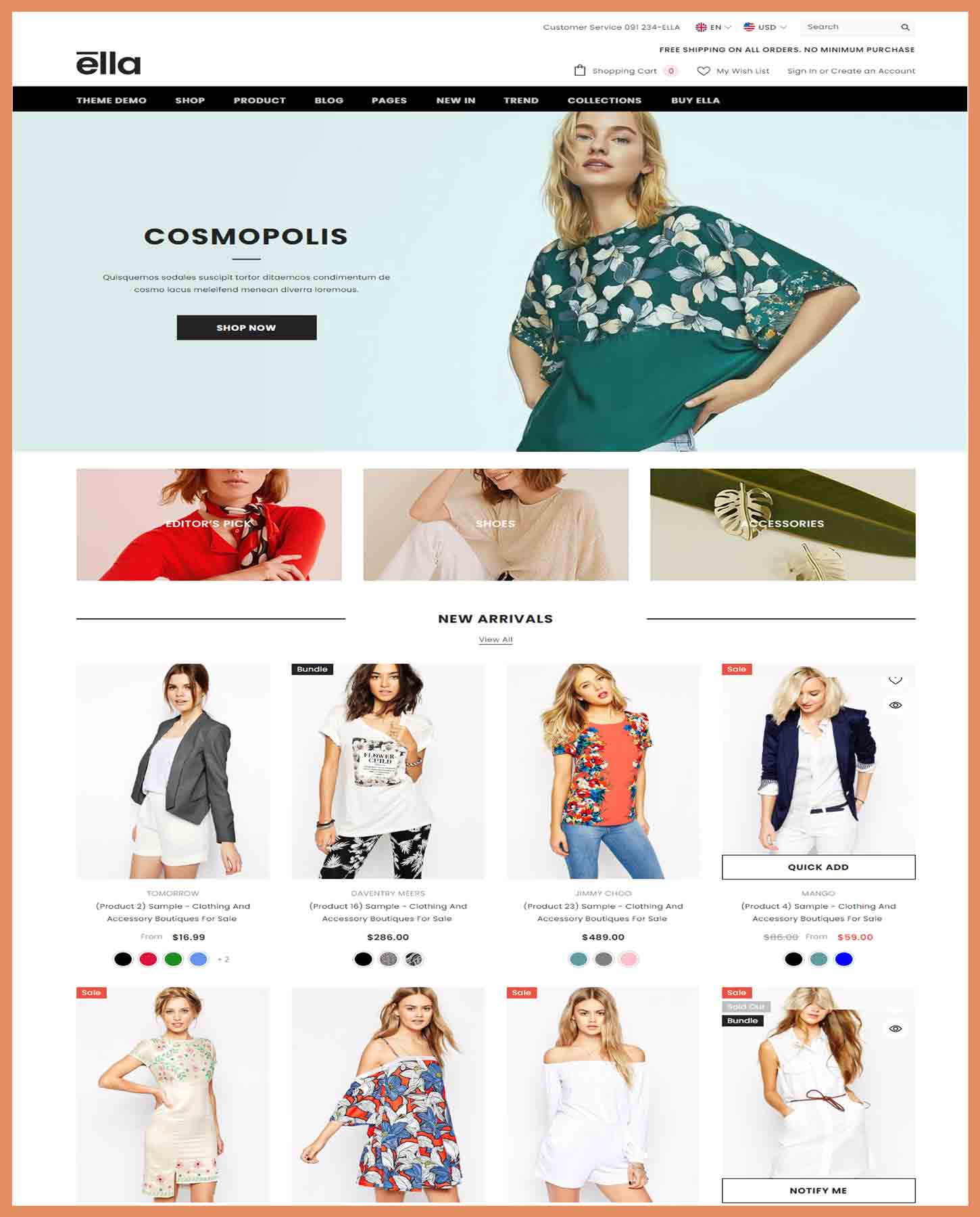 Ella Multipurpose Shopify Theme 