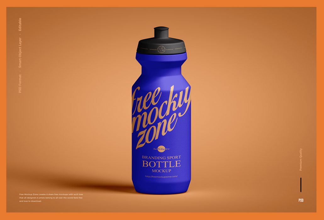 Free Branding Sport Bottle Mockup