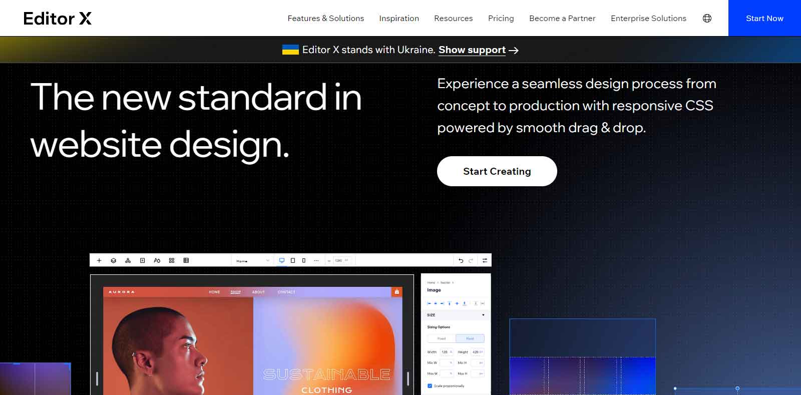 Editorx professional platform for creating website builder