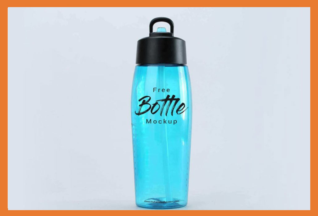 Free Water Bottle Mockup PSD Template