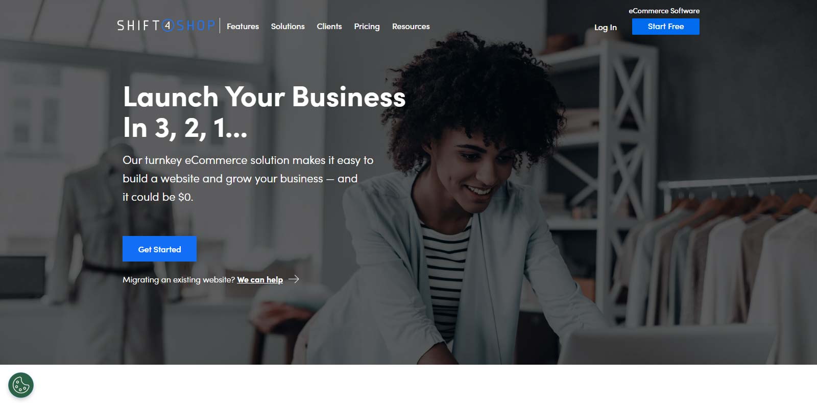 Shift4Shop website builder for business