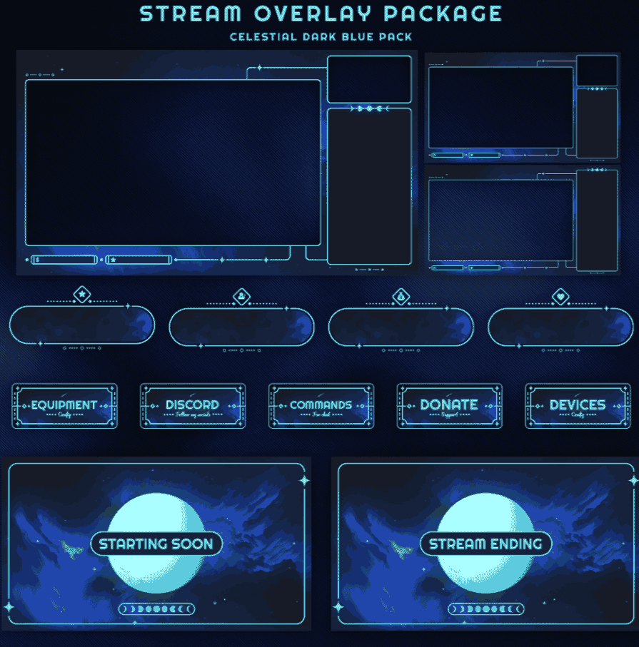 Free-stream-overlay-package-on-Behance