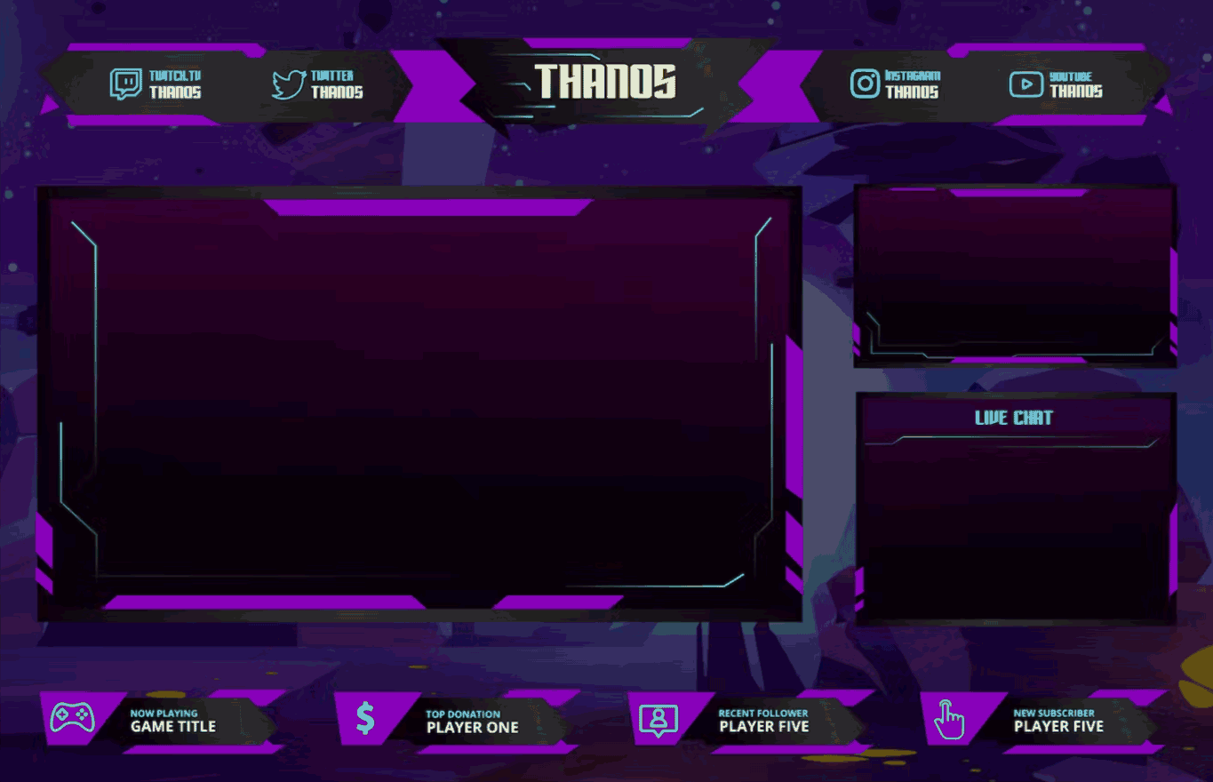 Gaming - Twitch Overlay Template
