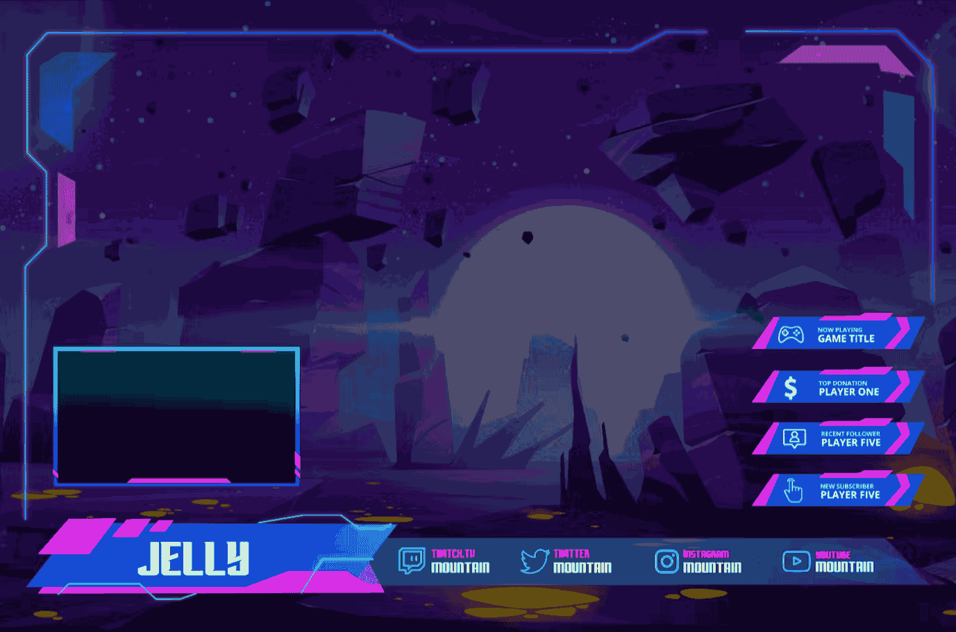 Jelly - Twitch Overlay Template