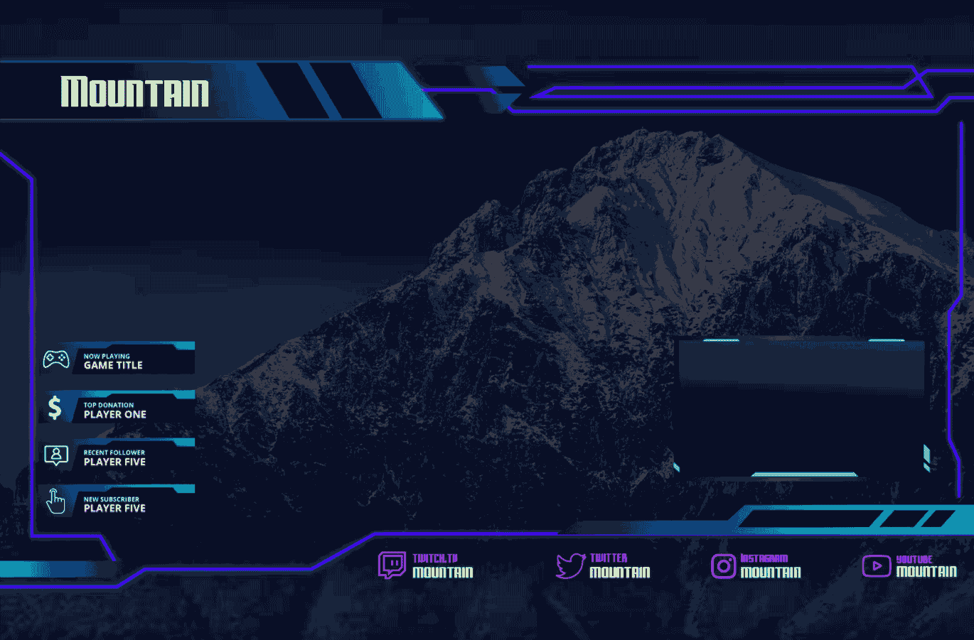 Mountain - Twitch Overlay Template