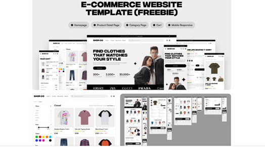 E-Commerce-Free Figma templates for E-business