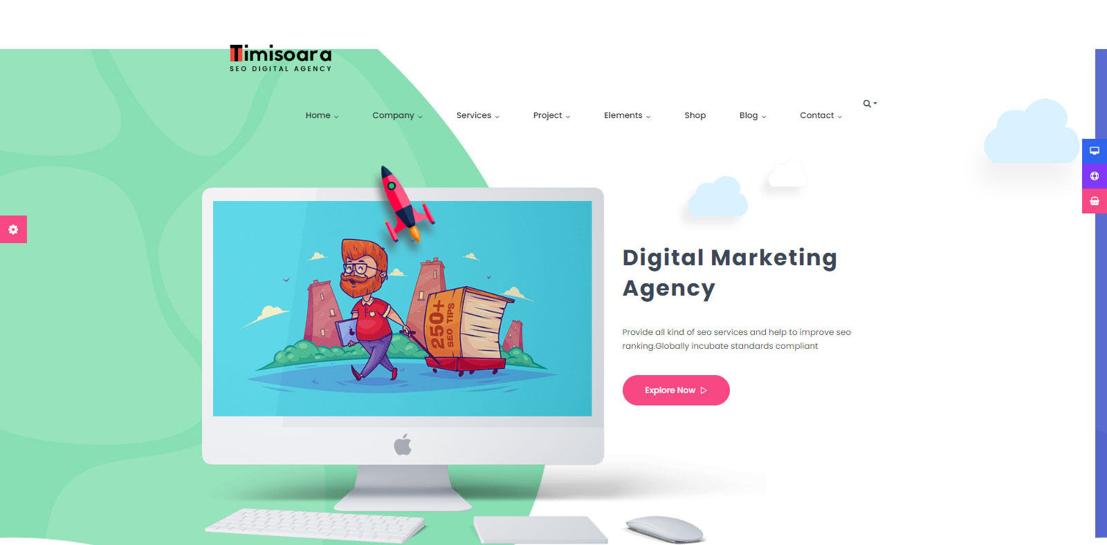 Timisoara Website Homepage Design Templates