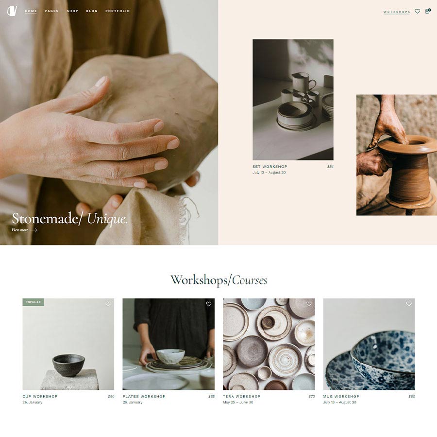 Stonemade - Ceramics and Pottery Shop Theme