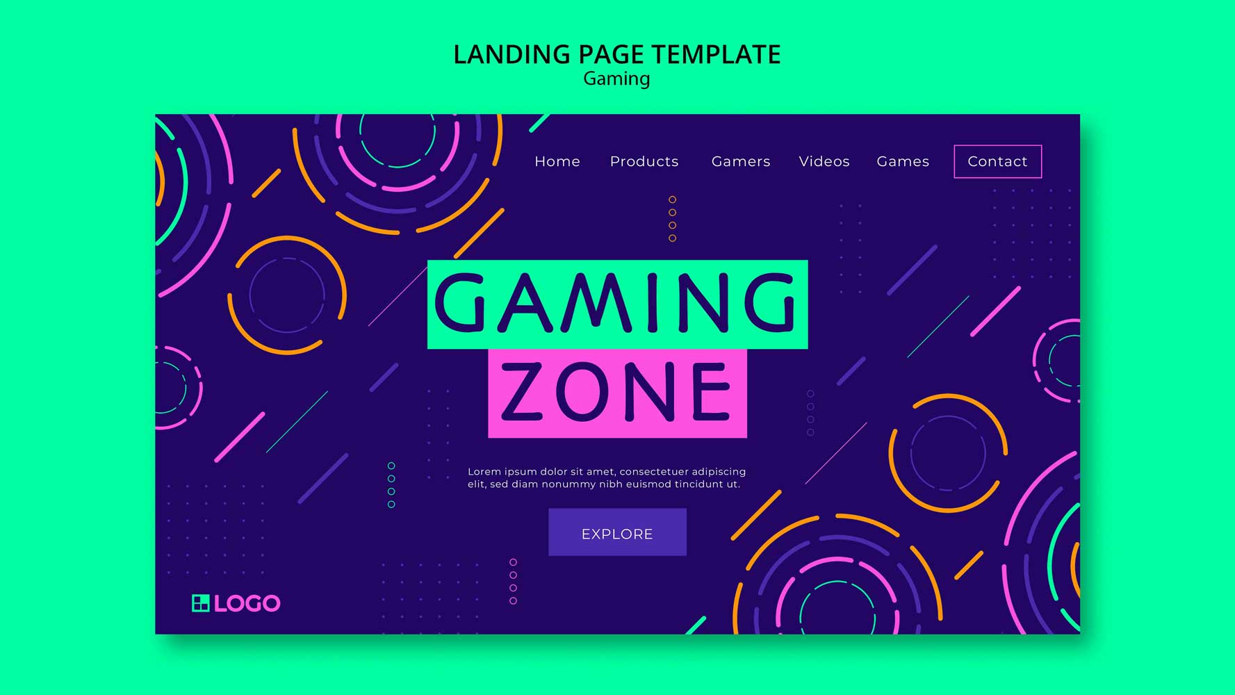 game zone for gaming website templates 