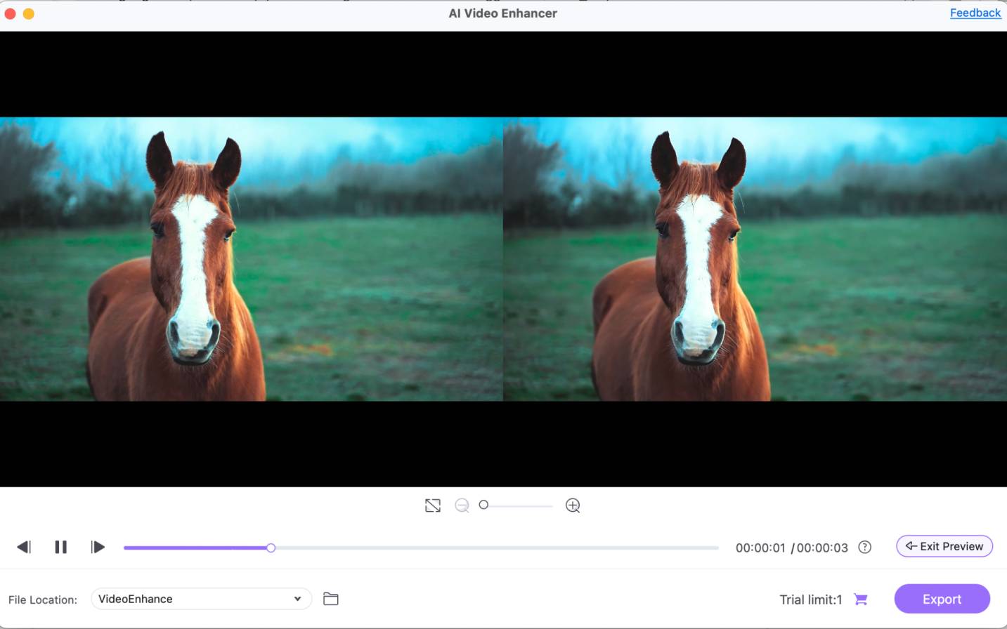 UniConverter export upscale video setting 